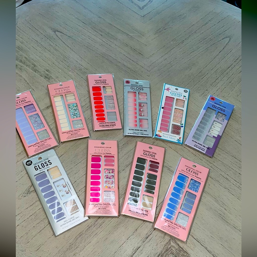 Dashing Diva nail wraps 10 pack new